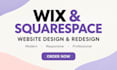 design and redesign wix and squarespace websites