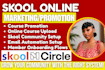 skool community promotion, skool setup online course marketing circle so manager