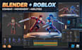 l create roblox combat and movement animations in blender