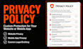 draft a custom privacy policy for your website or mobile app