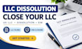 dissolve your US llc close ein and handle llc dissolution filing