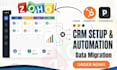setup zoho hubspot pipedrive crm workflow automation zoho books