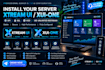 install your server xtream ui xui one with API,SSL,vod, with unlimited,restream