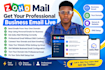 setup zoho mail, business email, domain and dns