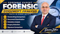 do forensic document analysis, handwriting, signature analysis, report writing