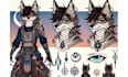 design furry reference sheet for your fursona or oc character