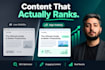 write SEO content and blog articles for saas, health, and tech brands