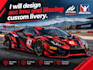 design acc imu and iracing custom livery
