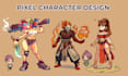 create pixel art character, top down sprite, indie game assets, pixel animation