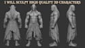 script high quality 3d characters