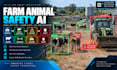 develop farm animal detection, collision prevention, hazard detection and ai mon