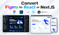 convert figma to react, figma to next js responsive website