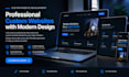 create a professional custom website with modern design