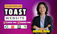 design a toast restaurant website with online ordering