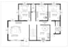 turn your brief to building 2dplan, open living room kitchen dining layout, cgi