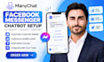 set up a manychat facebook messenger chatbot