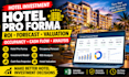 create hotel pro forma, investment model, occupancy forecast, ROI, and valuation