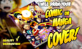 draw your comic or manga cover