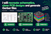 recreate schematics, clone pcb designs and generate gerber files