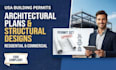 deliver permit texas architect sets drawings construction plan structural design