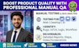 conduct manual QA testing for web app, desktop app, and ai agent