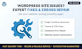 fix any wordpress errors, bugs and issues within 10 hours