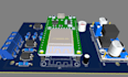 design bluetooth and esp32 pcb with schematic and layout