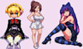 create pixel art character sprite sheet pixel animation game assets indie game