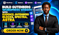 build gutenberg wordpress website with kadence, gutenberg blocks, spectra, astra