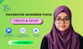 create facebook page,meta business manager, ad account