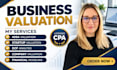 do CPA business valuation, startup valuation, 409a, and dcf analysis