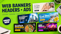 design custom web banners, website banners, google banner ads and display ads