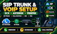 configure sip trunk voip 3cx asterisk freepbx call routing
