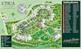design campus map, school map, university map, wayfinding map, site plan