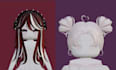create custom roblox ugc hair in a cute style