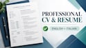professionally rewrite and improve your CV or resume