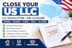 do llc dissolution,llc amendment,change of address, close ein, renew llc