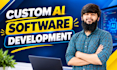 build custom ai web application, ai software, ai website as software developer