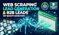 scrape web data, extract business leads, and clean spreadsheets into excel