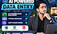 do data entry, copy paste and typing with ai assistance