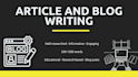 write engaging and well researched articles and blog posts