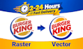 manually vectorize, trace and redraw your logo or image