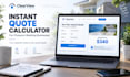 build a pressure washing instant quote calculator