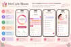 develop a flutter period tracker, pregnancy and women health app
