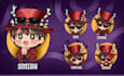 draw cute twitch emotes, chibi emotes, animated emotes, badges