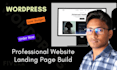 build a professional website landing page