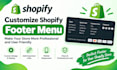 build a professional shopify footer with custom sections