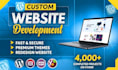 develop custom website, custom wordpress website, custom business website