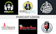 create a professional podcast cover and logo