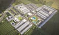 design large scale residential masterplan subdivision 3d aerial site plan render